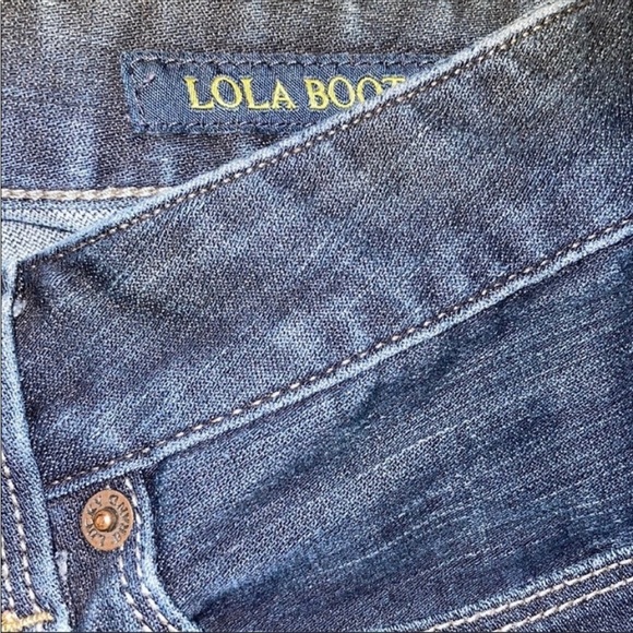 Lucky Denim Jeans Dark Lola Boot Size 25 x 30 1/2 - Picture 4 of 11